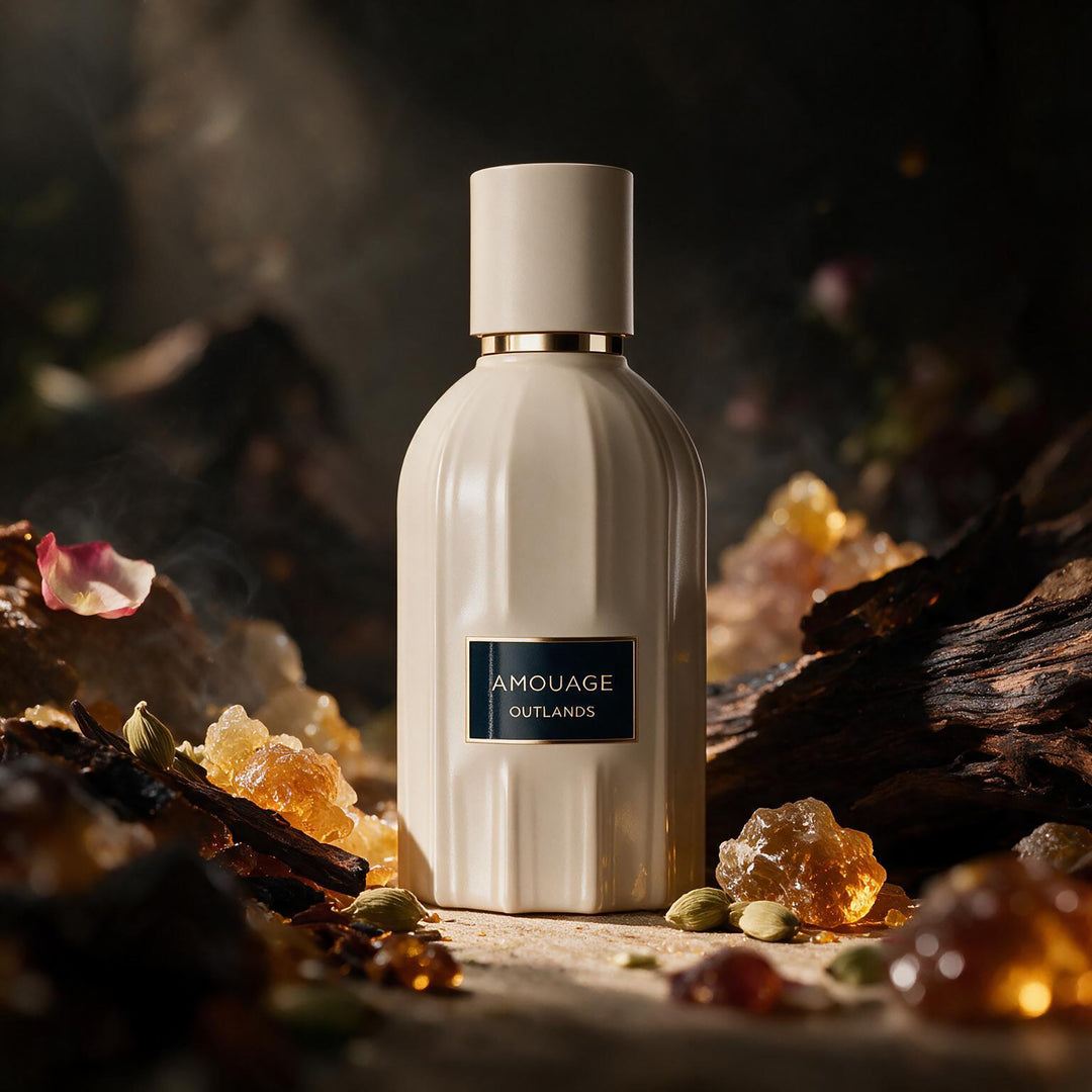 AMOUAGE Outlands בושם יוניסקס עם לבונה, תבלינים, עצים וענבר