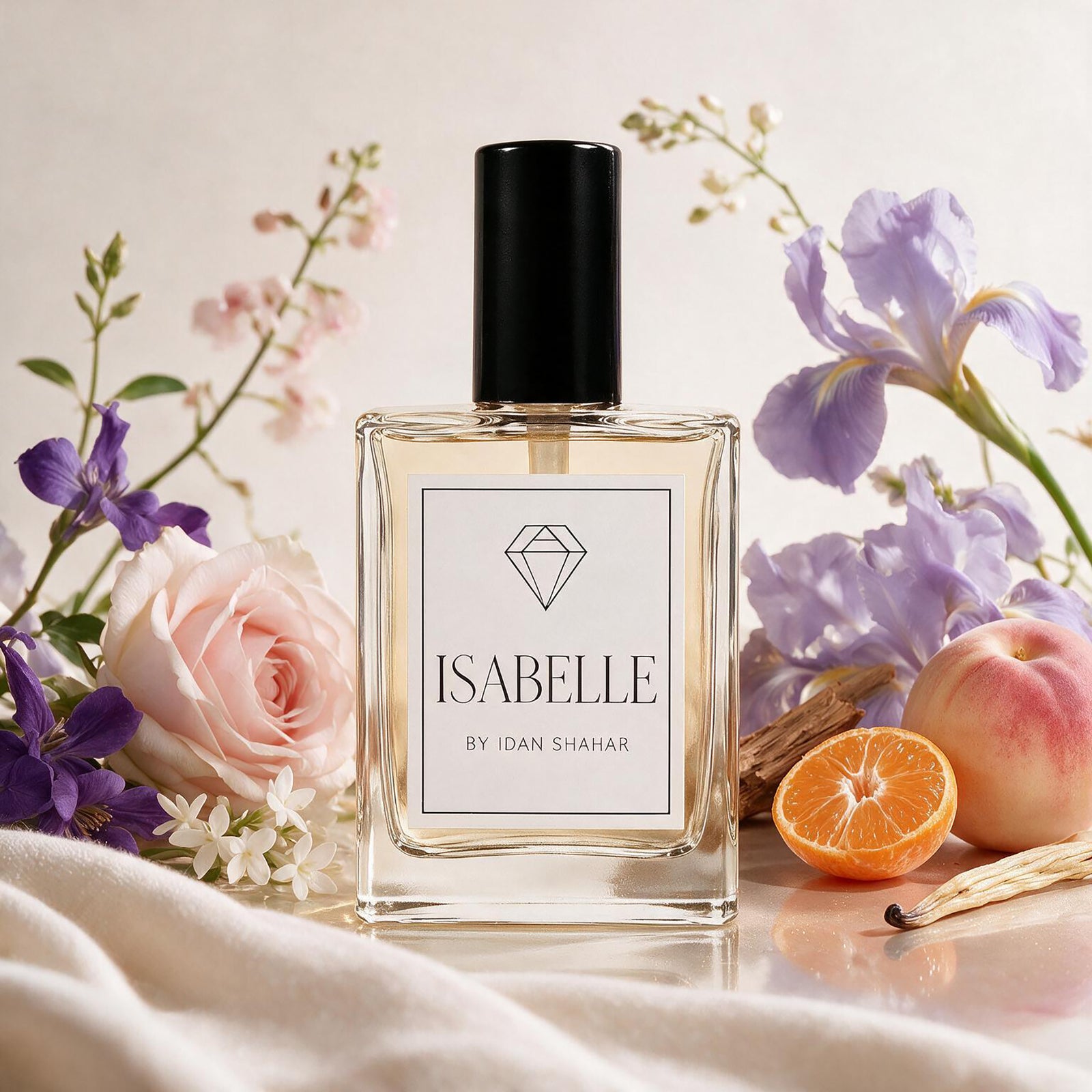 Флакон IDAN SHAHAR Isabelle Eau de Parfum - израильский цветочно-пудровый аромат с ирисом, розой, жасмином, мускусом и ванилью