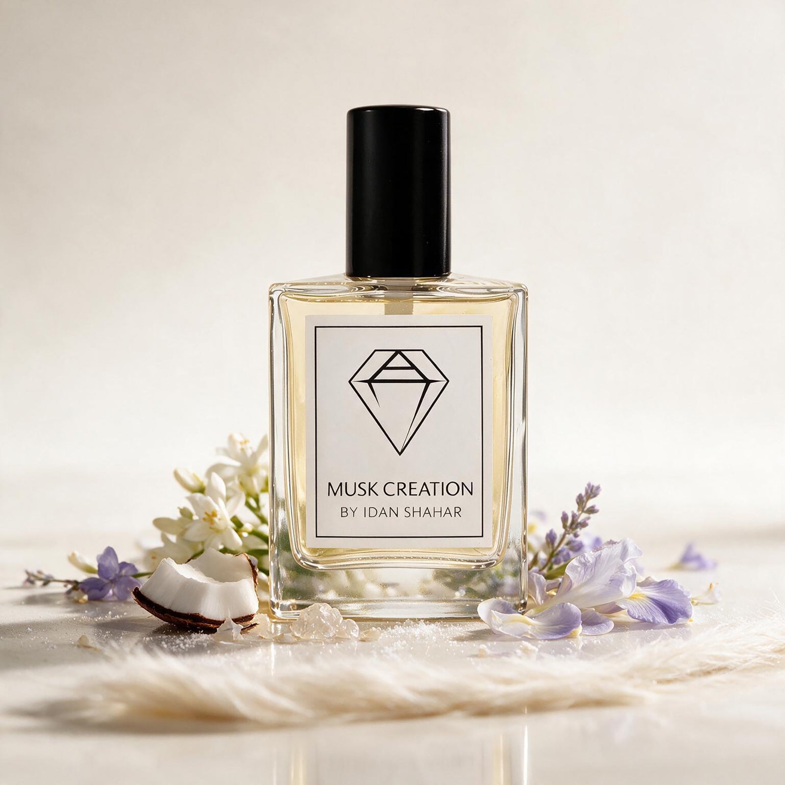 Флакон IDAN SHAHAR Musk Creation Eau de Parfum - израильский аромат с белым мускусом, ирисом, кокосом и пудровыми нотами