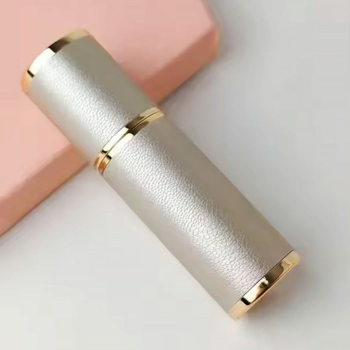 Portable Empty Travel Refillable Bottle With Sprayer Luxury Leather 5ml