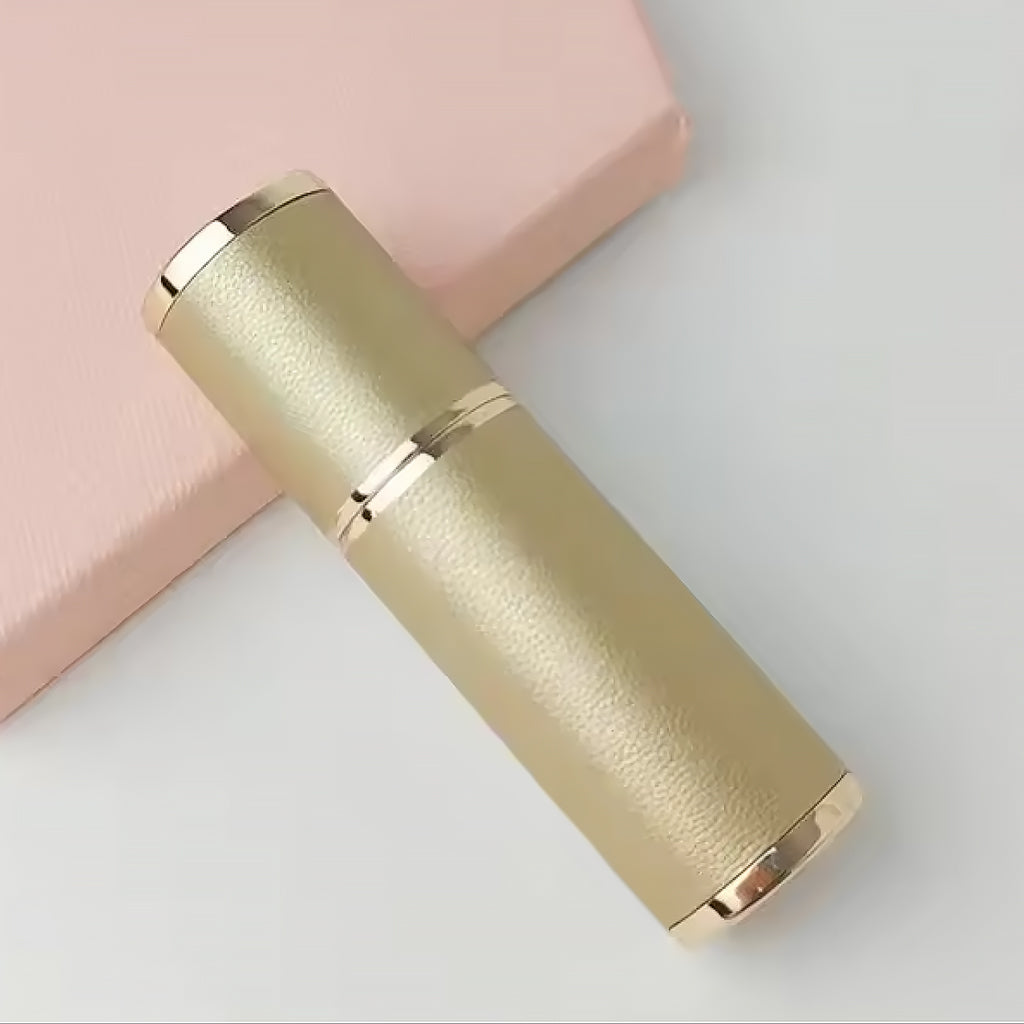 Portable Empty Travel Refillable Bottle With Sprayer Luxury Leather 5ml