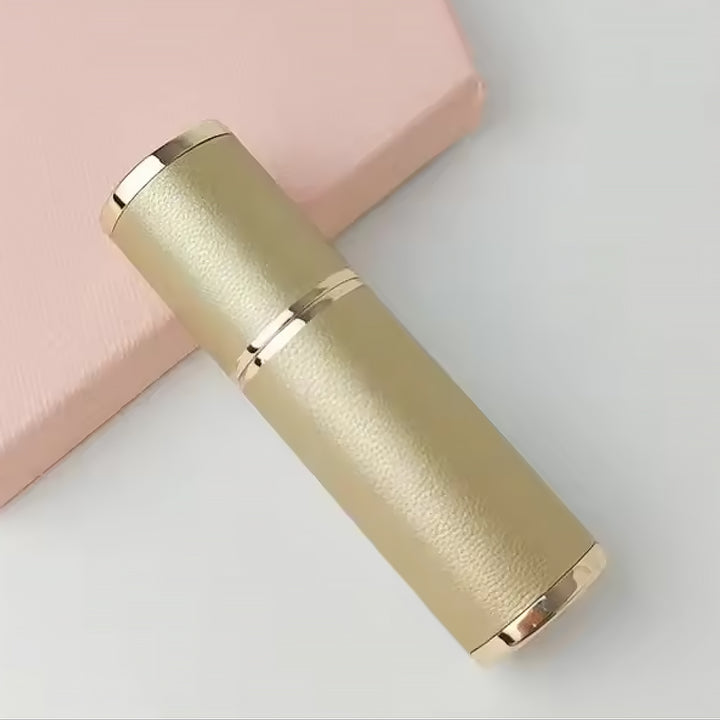 Portable Empty Travel Refillable Bottle With Sprayer Luxury Leather 5ml