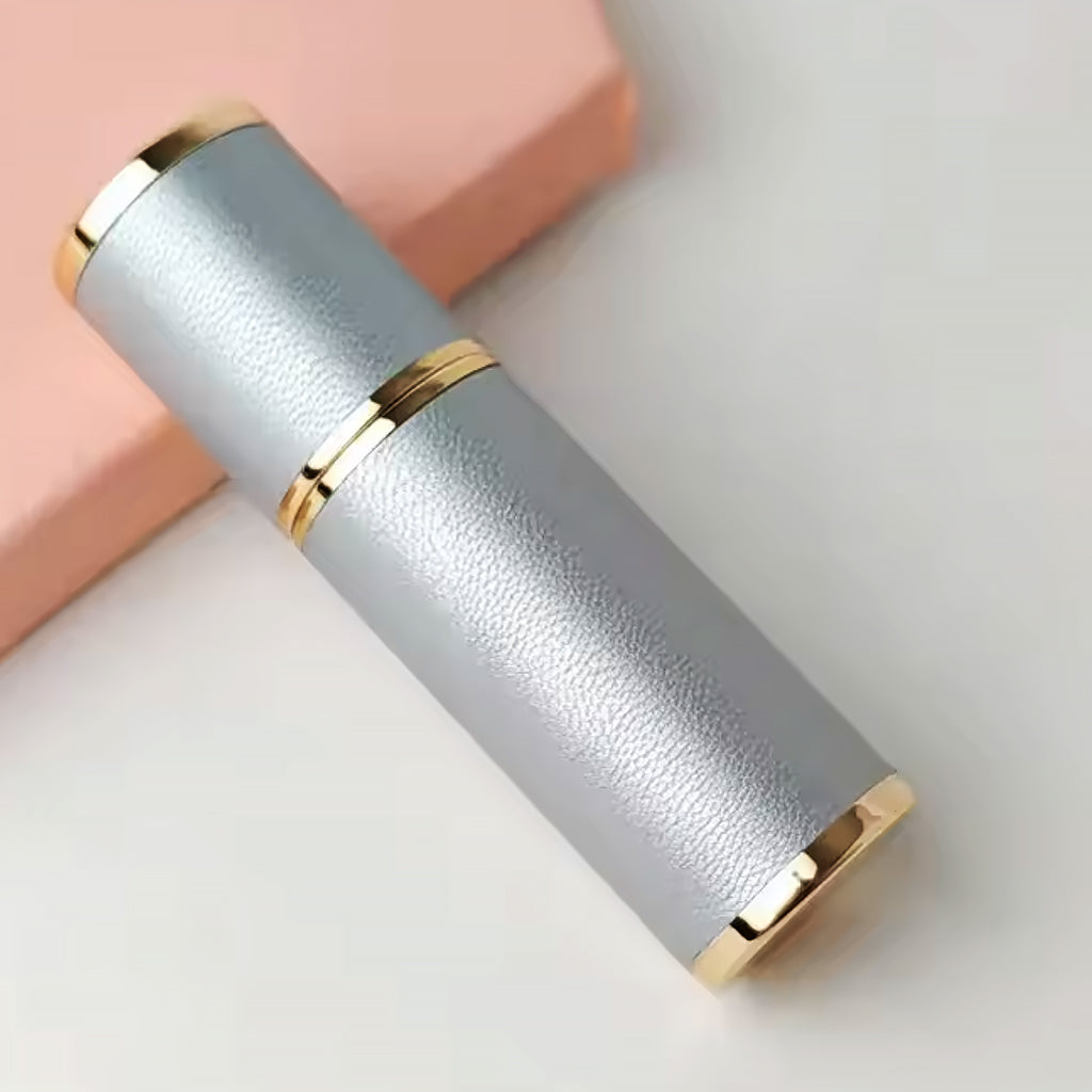 Portable Empty Travel Refillable Bottle With Sprayer Luxury Leather 5ml
