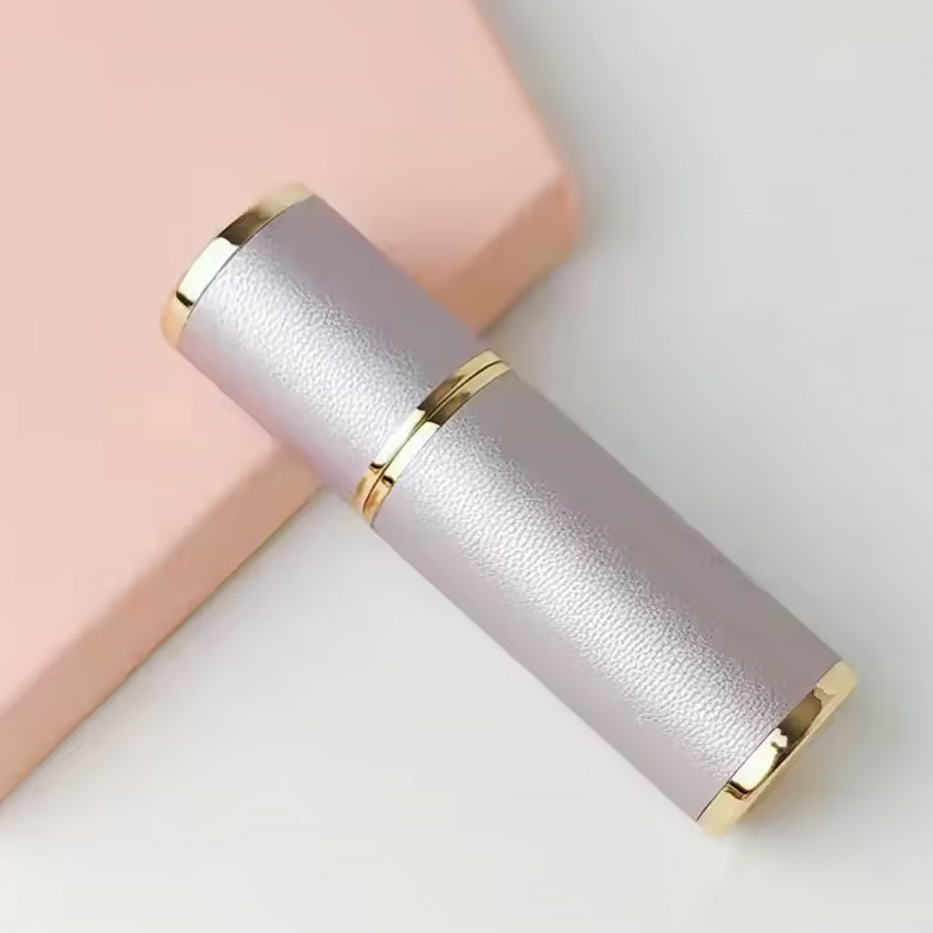 Portable Empty Travel Refillable Bottle With Sprayer Luxury Leather 5ml