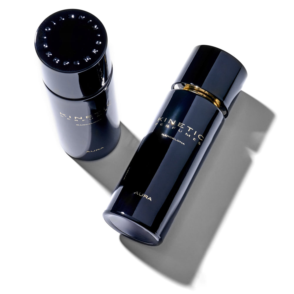 KINETIC PERFUMES Aura Extrait de Parfum bottles