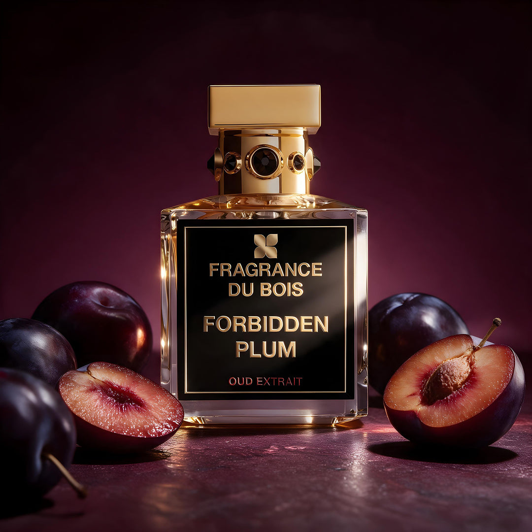 Fragrance Du Bois Forbidden Plum Oud Extrait - בושם נישה עם שזיף
