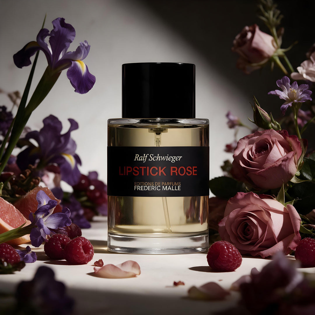 FREDERIC MALLE Lipstick Rose Eau de Parfum עם ורדים איריס סיגלית ופטל