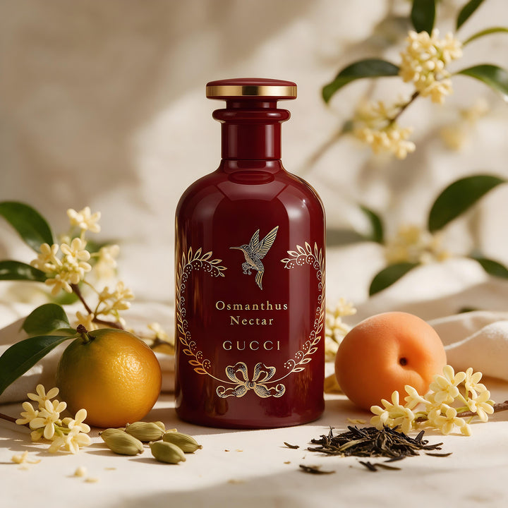 GUCCI Osmanthus Nectar Eau de Parfum עם אוסמנתוס, משמש, ברגמוט, הל ותה