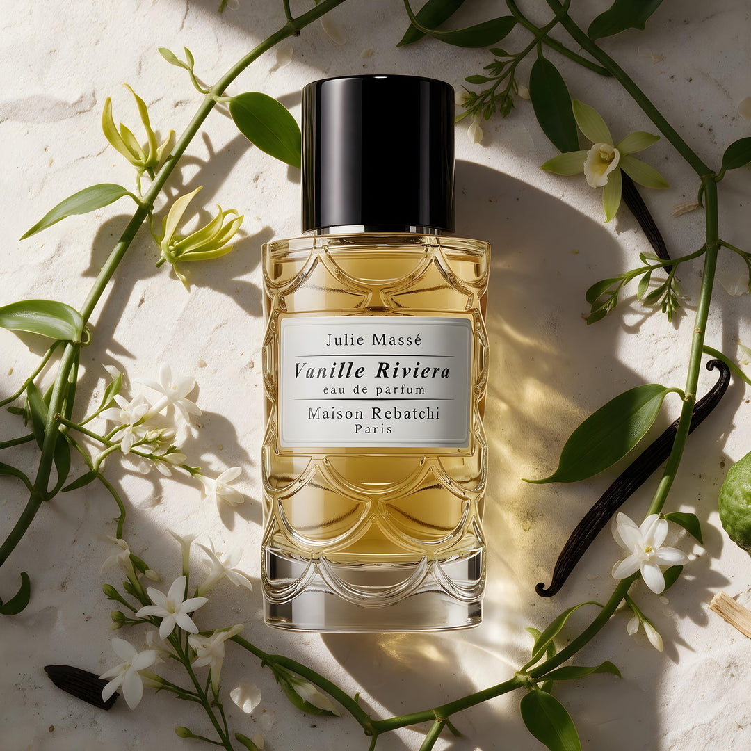 MAISON REBATCHI Vanille Riviera Eau de Parfum עם וניל, יסמין ופרחים לבנים