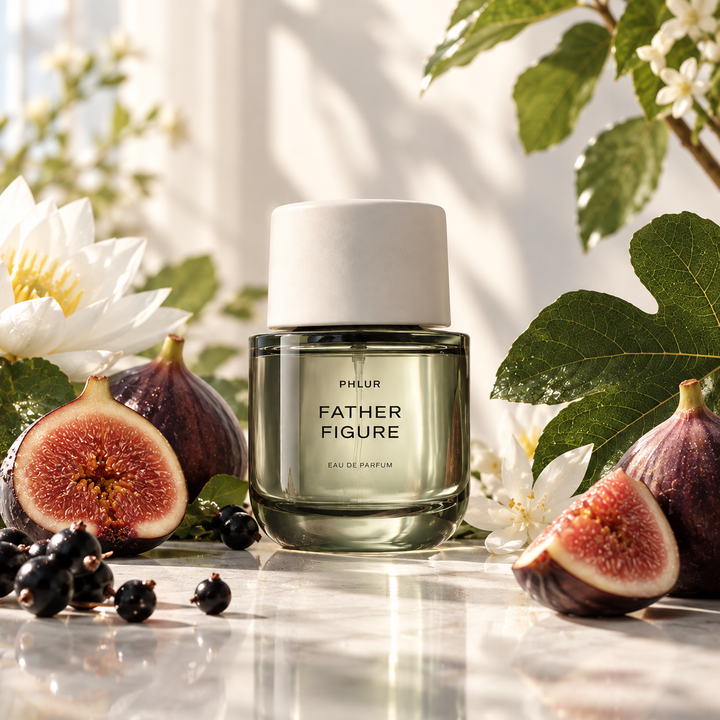 PHLUR Father Figure Eau de Parfum with figs, fig leaves and white flowers