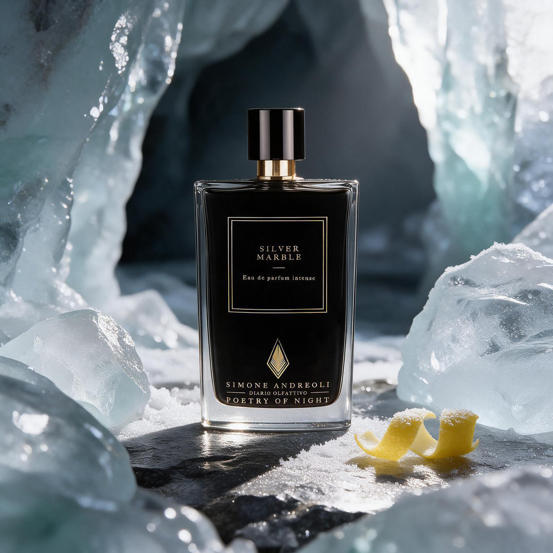 בושם Simone Andreoli Silver Marble Eau de Parfum באווירת קרח ולימון קפוא