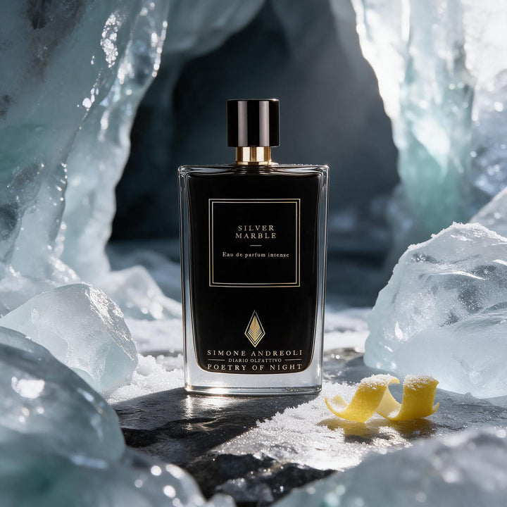 בושם Simone Andreoli Silver Marble Eau de Parfum באווירת קרח ולימון קפוא